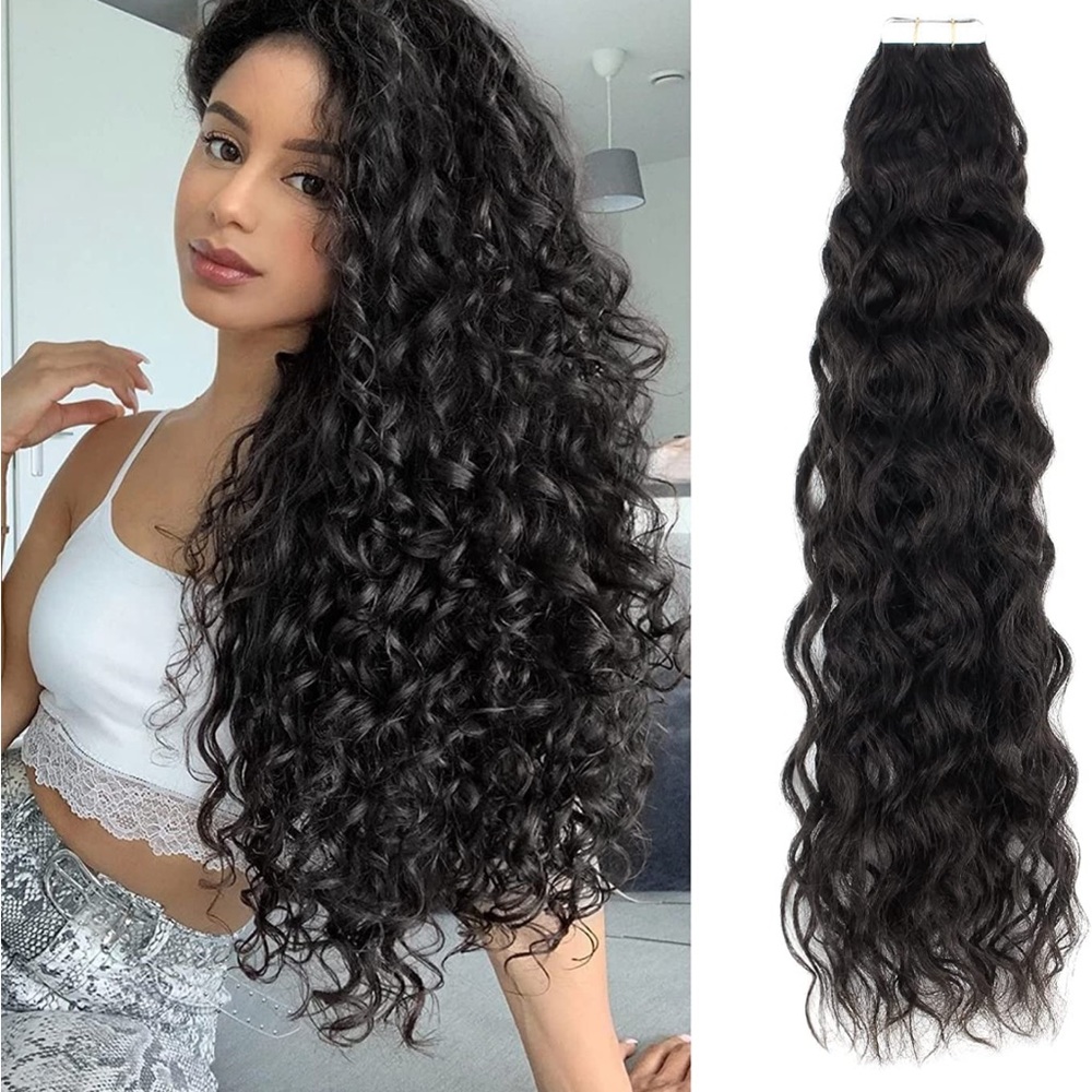 Luxurious Black Curly Hair Extensions
